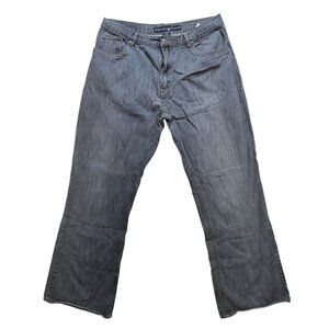 Beverly Hills Polo Club Mens Straight Leg Jeans Size 36x32 Gray Denim Casual Pan